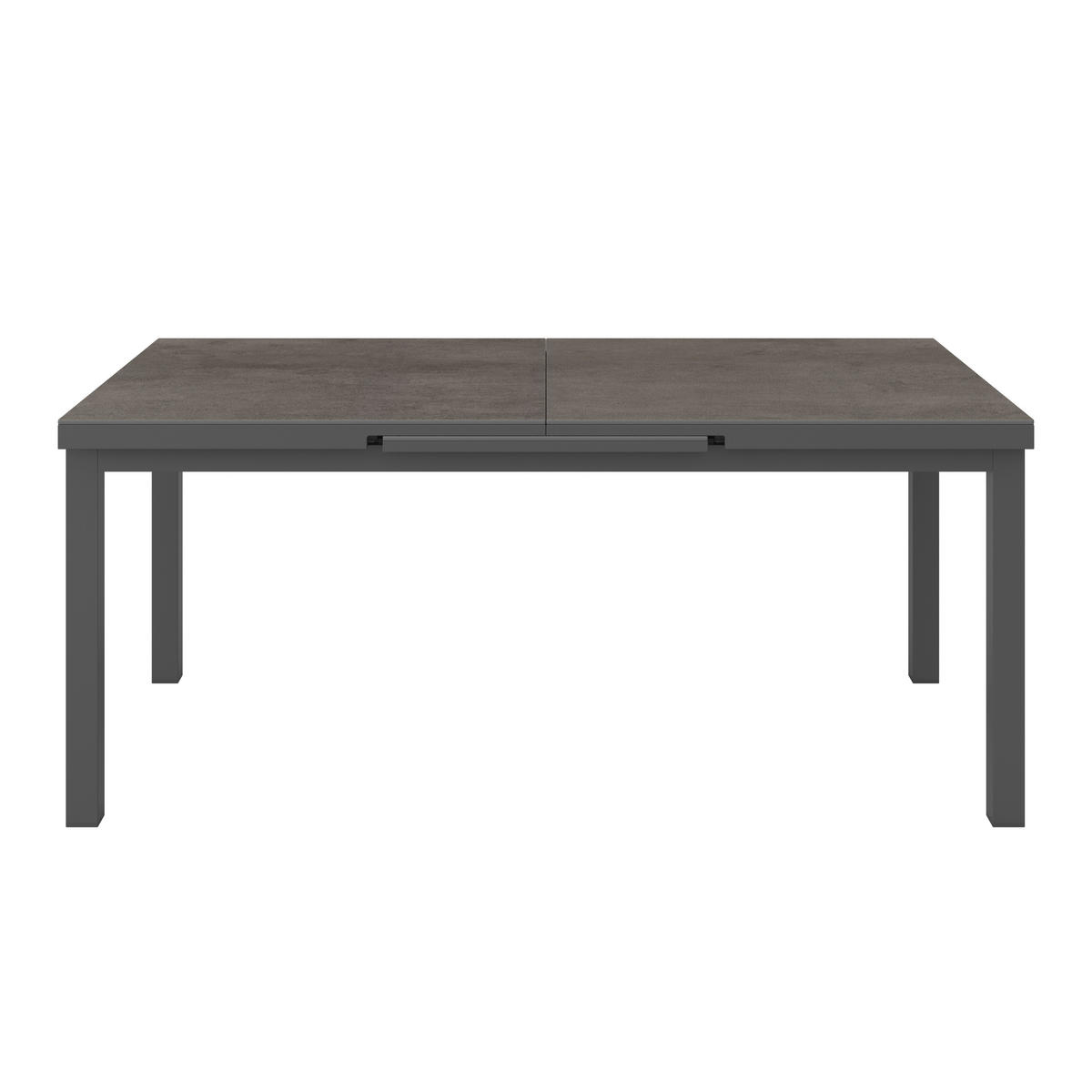 STOL VRTNI     antracit  metal, staklo  - antracit, Moderno, staklo/metal (180-240/75/100cm) - Ambia Garden