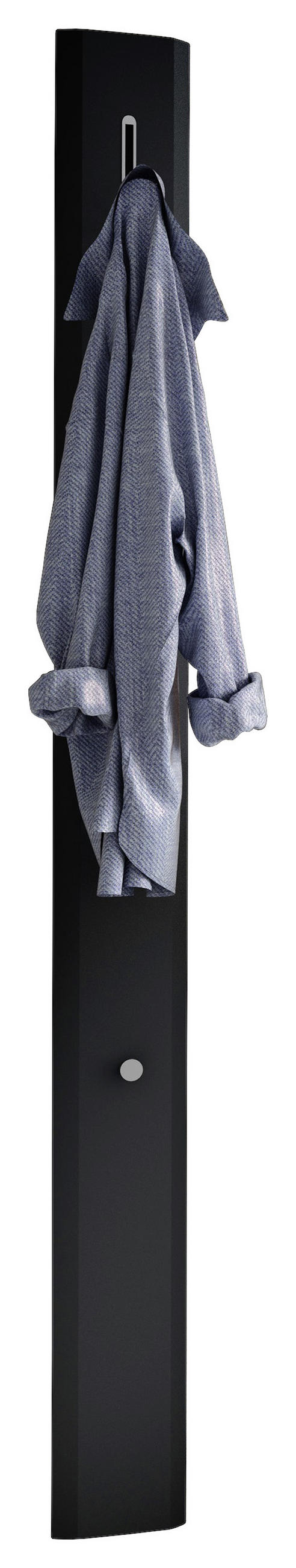 GARDEROBENPANEEL  in 15/165/5 cm  - Anthrazit/Alufarben, Design, Holzwerkstoff/Metall (15/165/5cm) - Dieter Knoll