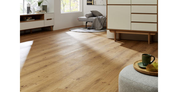 Vinylboden Eiche Stockholm  per  m² - Eichefarben, Design, Holzwerkstoff (123,5/23,0/0,85cm) - Venda