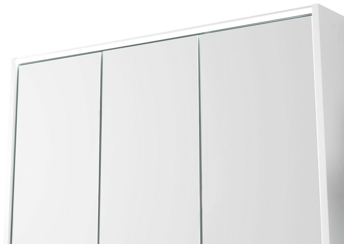 BADEZIMMER  in 90 cm  - Eschefarben/Weiß, KONVENTIONELL, Glas/Holzwerkstoff (90cm) - Voleo