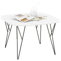 KLUB STOČIĆ 70/45/70 cm  crna, bela  - bela/crna, Moderno, metal/pločasti materijal (70/45/70cm)