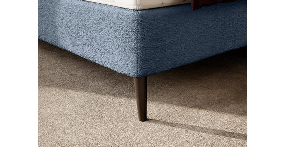 BOXSPRINGBETT 160/200 cm in Graublau - Graublau/Schwarz, Design, Holz/Holzwerkstoff (160/200cm) - Esposa