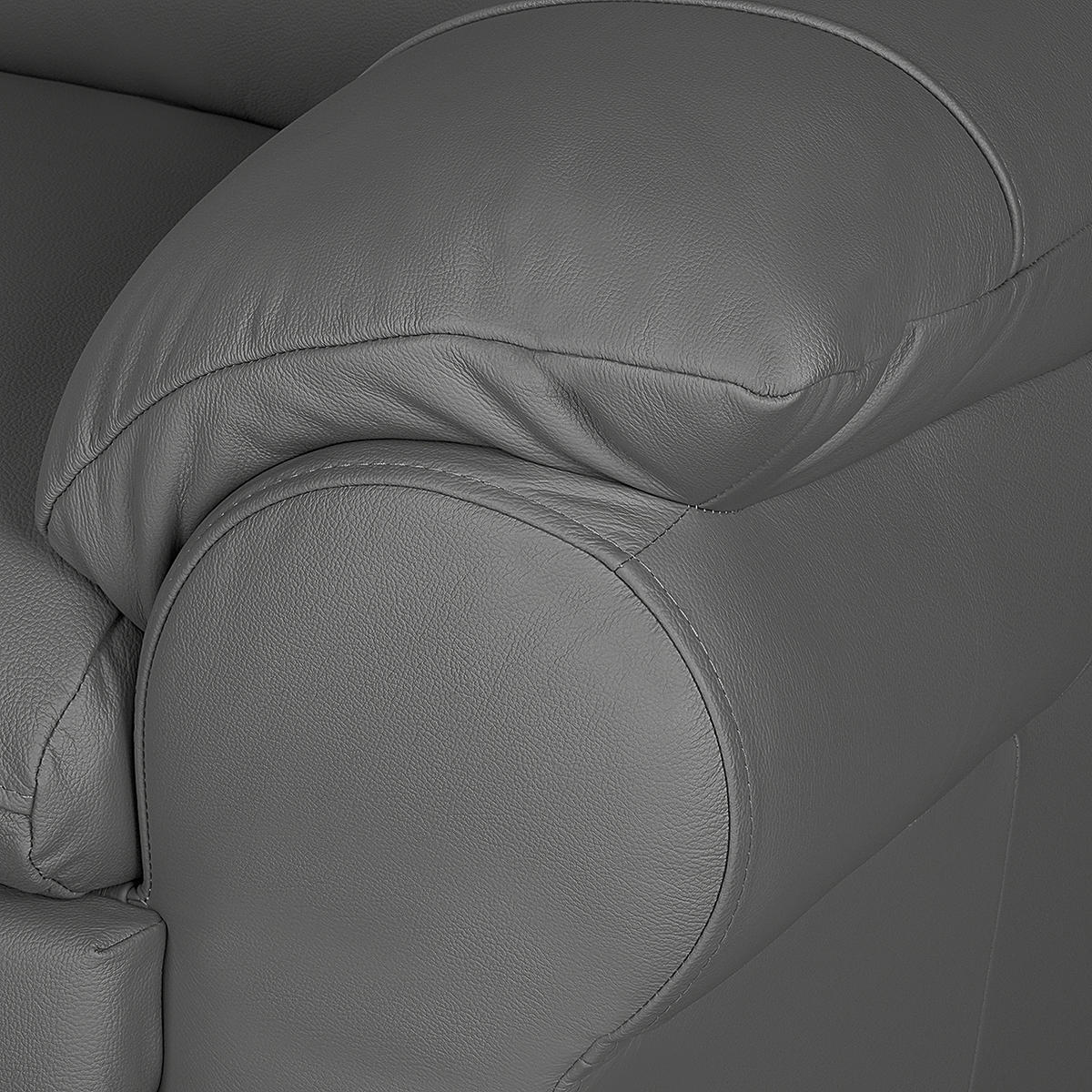 SCHLAFSOFA in Leder Anthrazit  - Anthrazit/Schwarz, Design, Leder/Kunststoff (205/92/85cm) - Livetastic