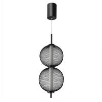 LED-PENDELLEUCHTE 14/14/150 cm  - Schwarz/Weiß, Design, Kunststoff/Metall (14/14/150cm)