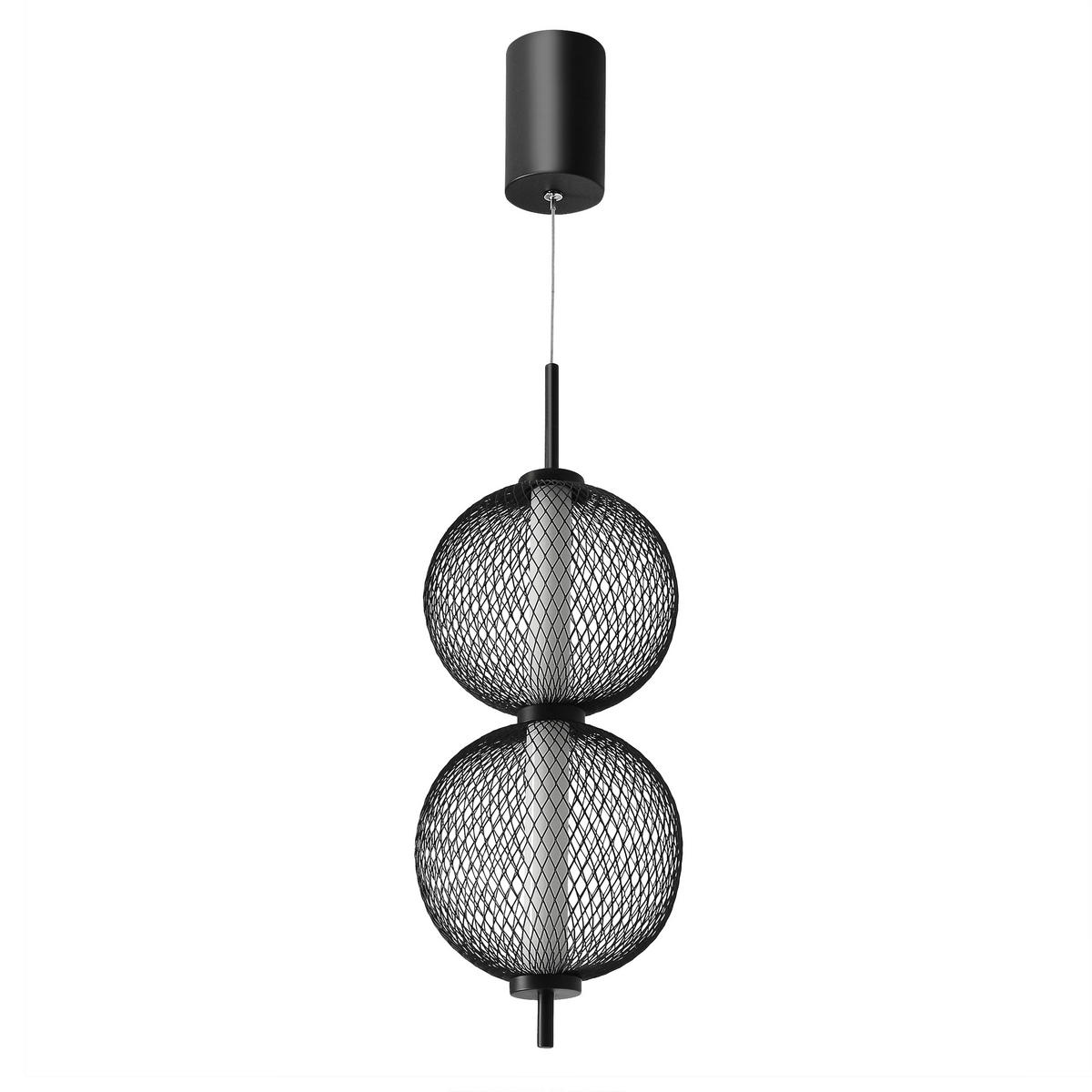 LED-PENDELLEUCHTE 14/14/150 cm  - Schwarz/Weiß, Design, Kunststoff/Metall (14/14/150cm)