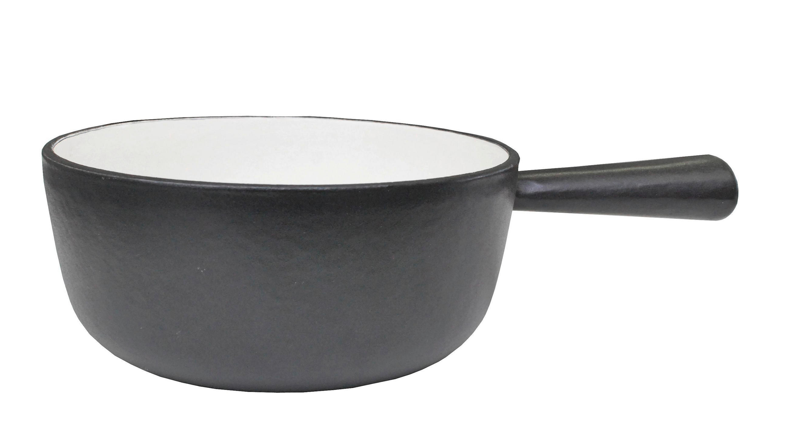 FONDUEPFANNE Heidi Cheese Line  - Weiss/Schwarz, Basics, Metall (18cm) - Heidi Cheese Line