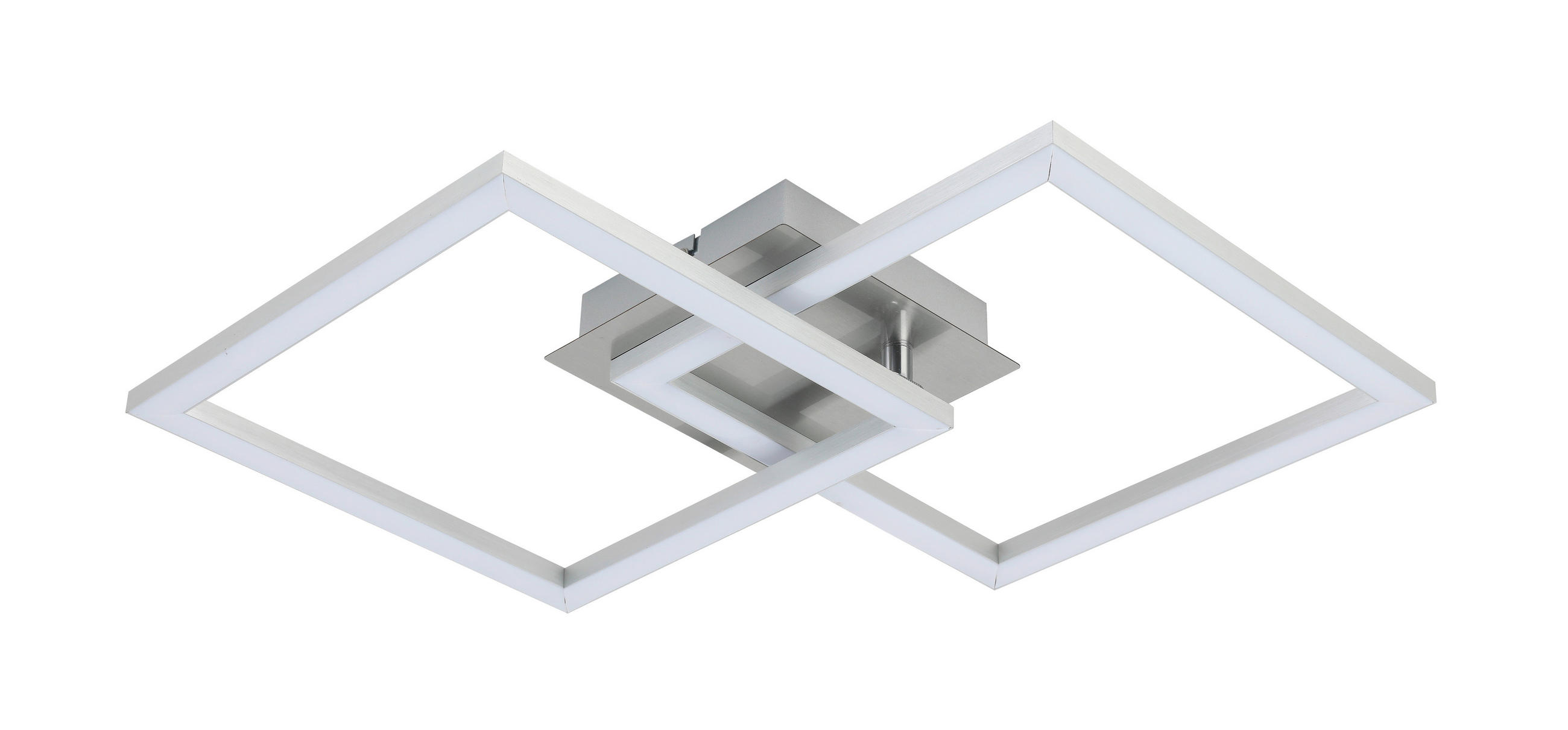 LED-DECKENLEUCHTE 50,7/35/5,5 cm   - Alufarben, Basics, Kunststoff/Metall (50,7/35/5,5cm) - Boxxx