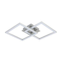 LED-TAKLAMPA Panther-Best 50,7/35/5,5 cm  - aluminiumfärg, Basics, metall/plast (50,7/35/5,5cm) - Boxxx