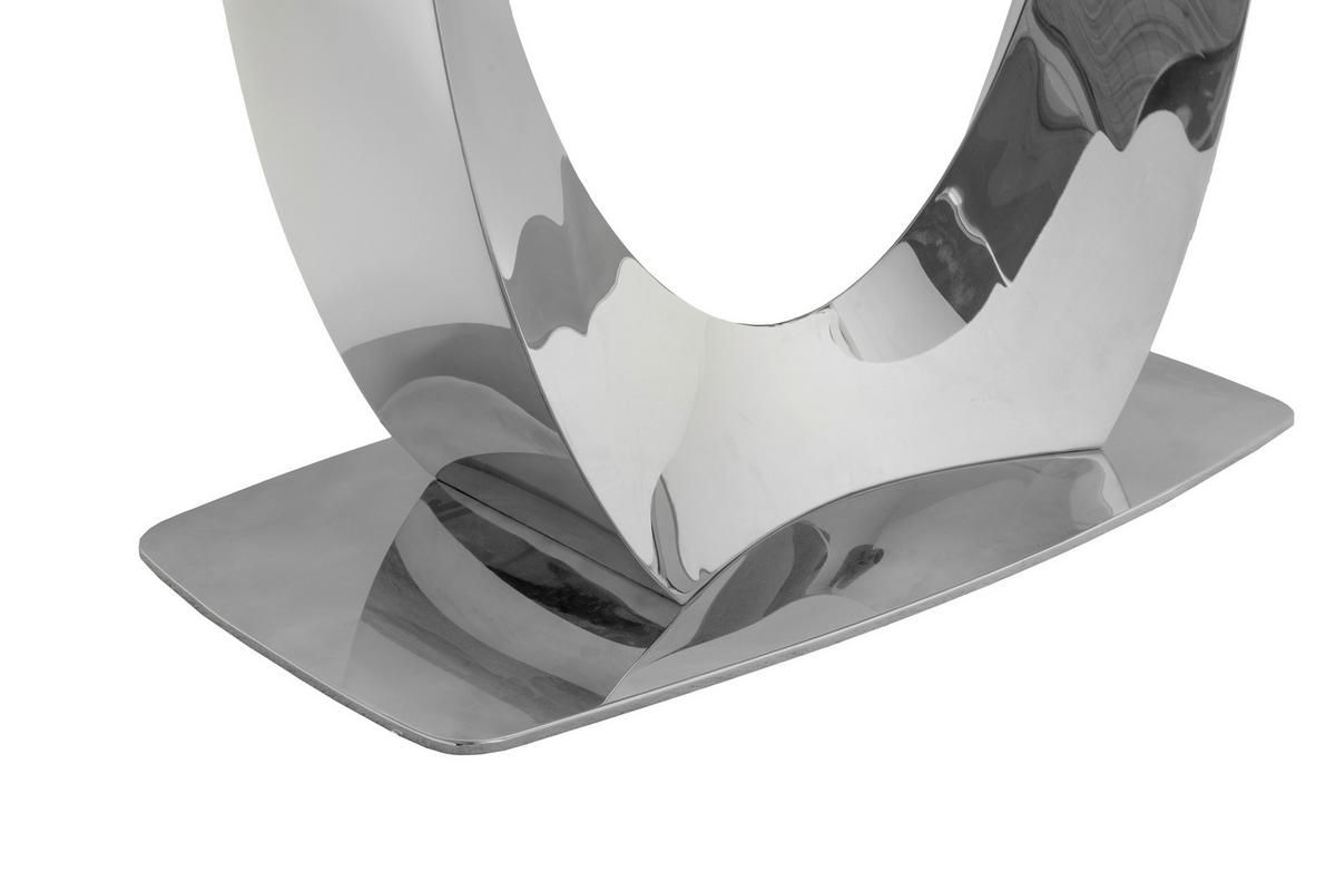 ESSTISCH 200/95/76 cm  Metall, Glas rechteckig Chromfarben, Dunkelgrau  - Chromfarben/Dunkelgrau, Design, Glas/Metall (200/95/76cm) - Milino