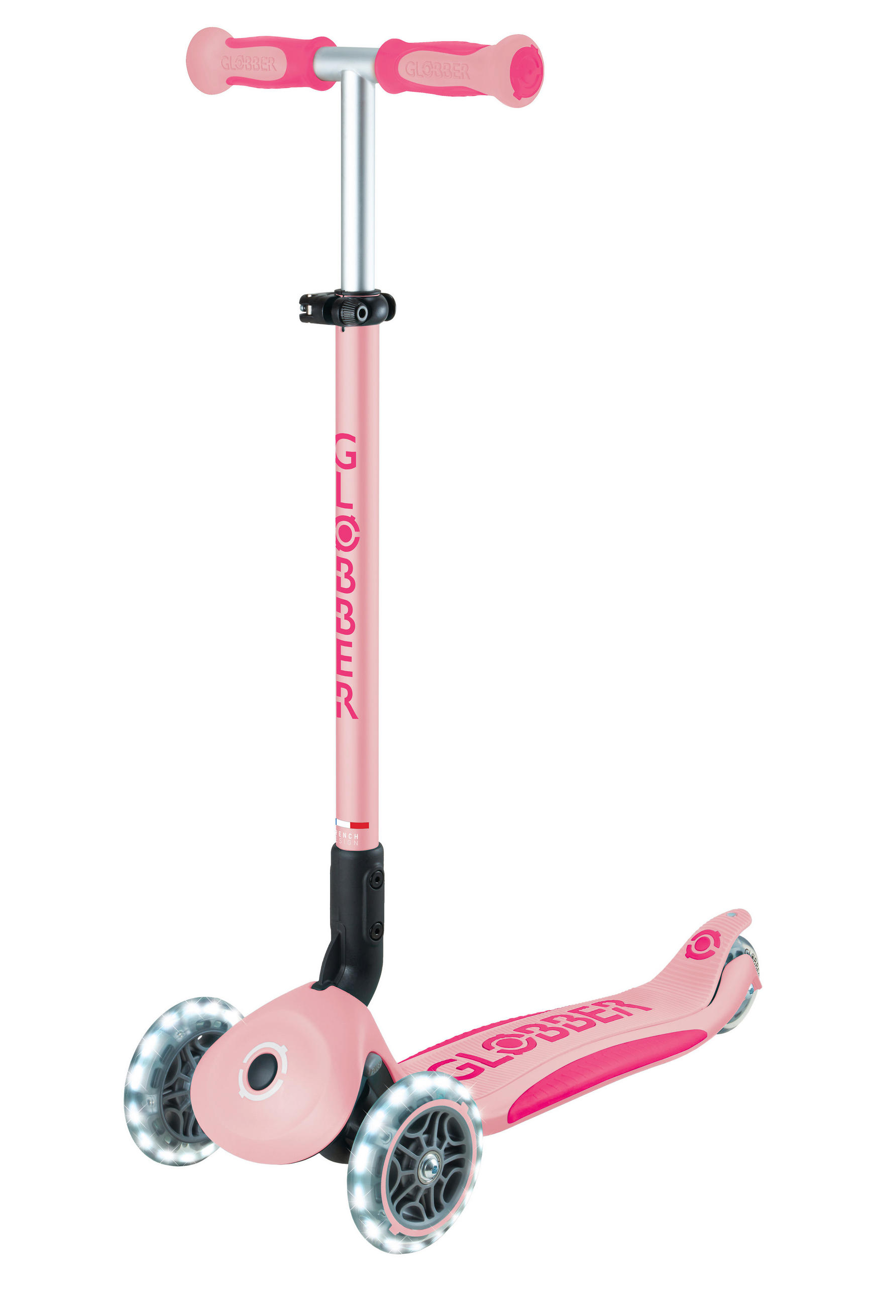 LAUFRAD GO-UP DELUXE LIGHTS  - Rosa, Basics, Kunststoff/Metall (64/22/98,5cm) - GLOBBER