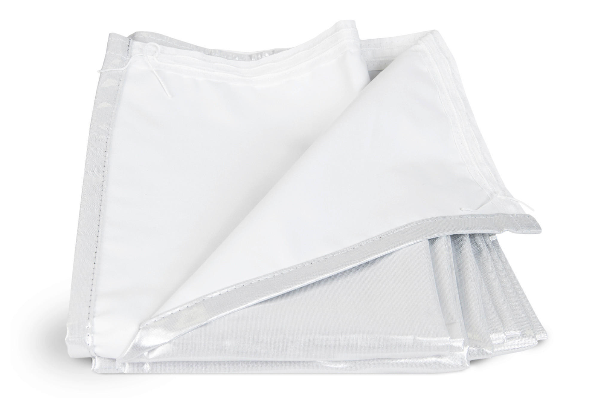 Lichtschutz-Vorhangfutter black-out (lichtundurchlässig)  - Silberfarben, Basics, Textil (135/240cm)