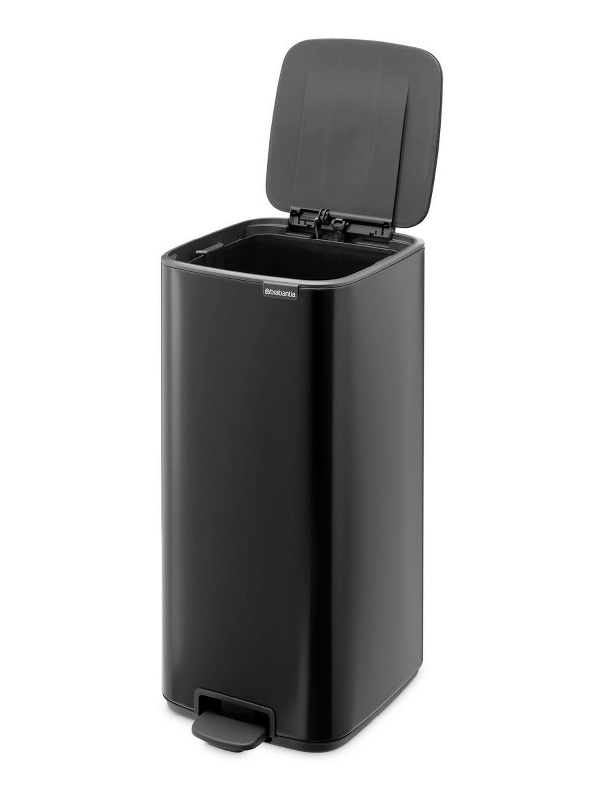 KOŠ S NOŽNOM PAPUČICOM  30 l  New Icon  - crna/antracit, Design, metal/plastika (28,8/64,7/35,8cm) - Brabantia