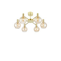 TAKLAMPA Ambra  - bärnstensfärgad/mässingsfärgad, Basics, metall/glas (75/37,80/75cm) - Markslöjd