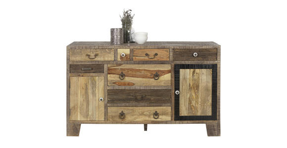 SIDEBOARD 148/90/40 cm  - Messingfarben/Multicolor, Trend, Keramik/Holz (148/90/40cm) - Landscape