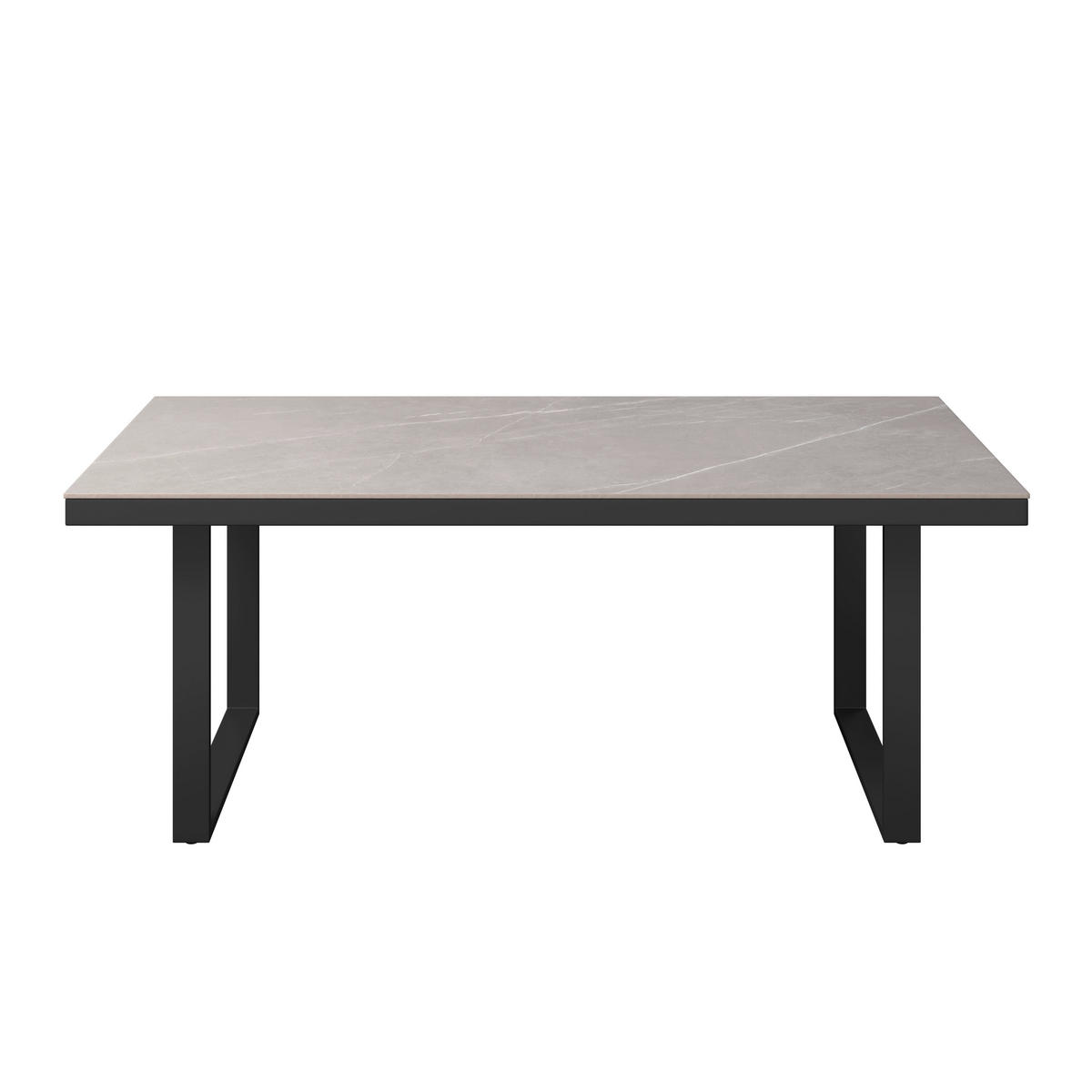 LOUNGEGARNITUR 4-teilig   210/80/86 cm Aluminium  - Anthrazit/Grau, LIFESTYLE, Stein/Textil (210/80/86cm) - Ambia Garden