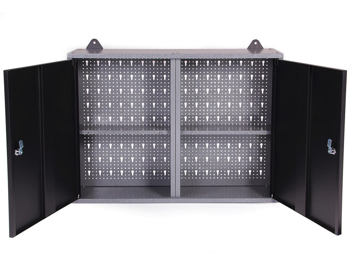 WERKSTATTSCHRANK  - Anthrazit/Grau, Basics, Metall (80/60/20cm) - Ambia Garden