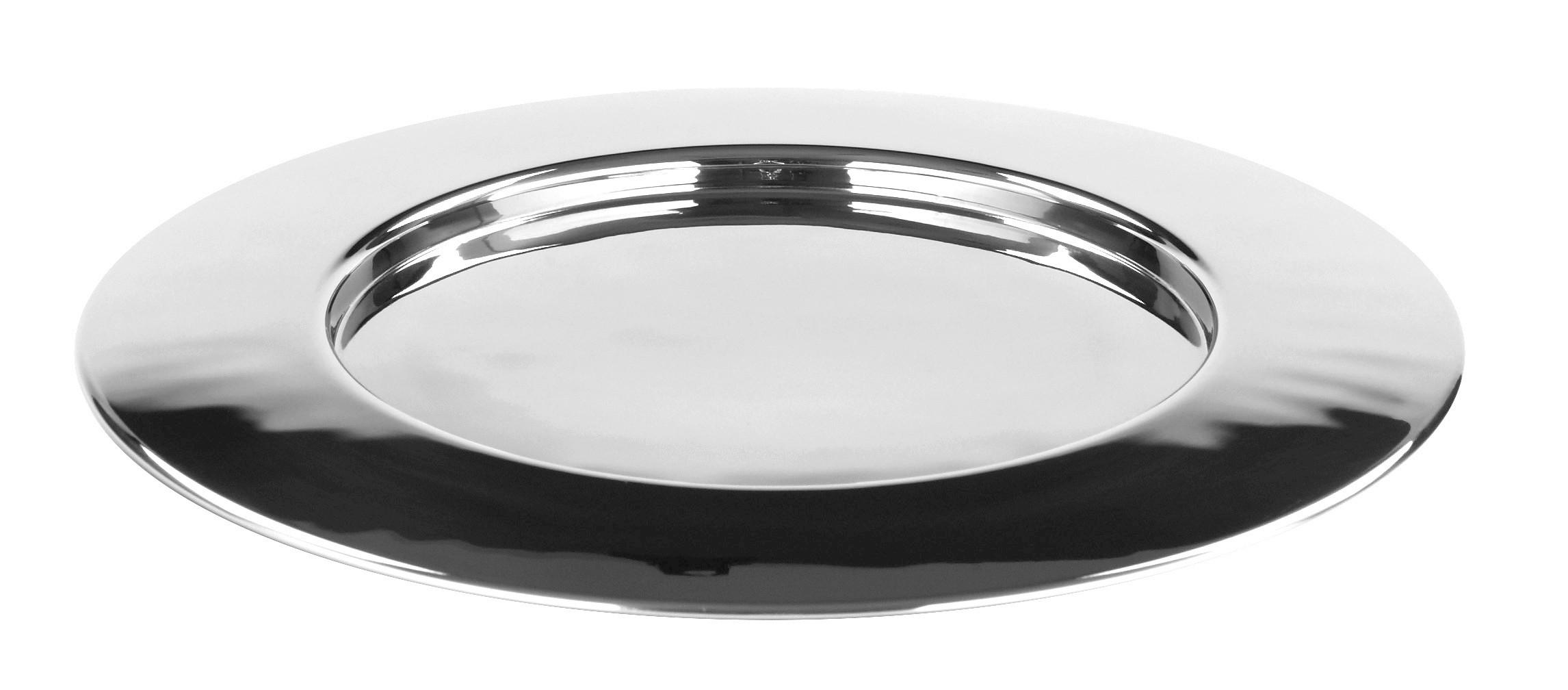PLATZTELLER Metall  - Edelstahlfarben, Basics, Metall (33cm) - Fink