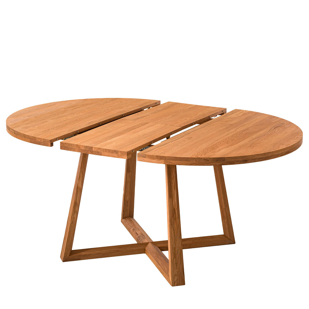 ESSTISCH in Holz 120-160/120/75 cm  - Wildeiche, Natur, Holz (120-160/120/75cm) - home24