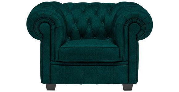 CHESTERFIELD-SESSEL - Waldgrün/Wengefarben, LIFESTYLE, Holz/Textil (115/76,5/96cm) - Landscape