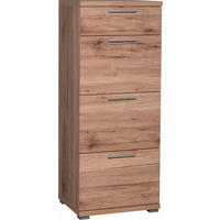 KOMMODE  in 48/120/40 cm  - Eichefarben/Alufarben, Design, Holzwerkstoff/Kunststoff (48/120/40cm) - Carryhome