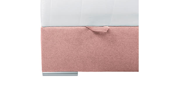 BOXBETT 90/200 cm  in Rosa  - Chromfarben/Rosa, KONVENTIONELL, Kunststoff/Textil (90/200cm) - Carryhome