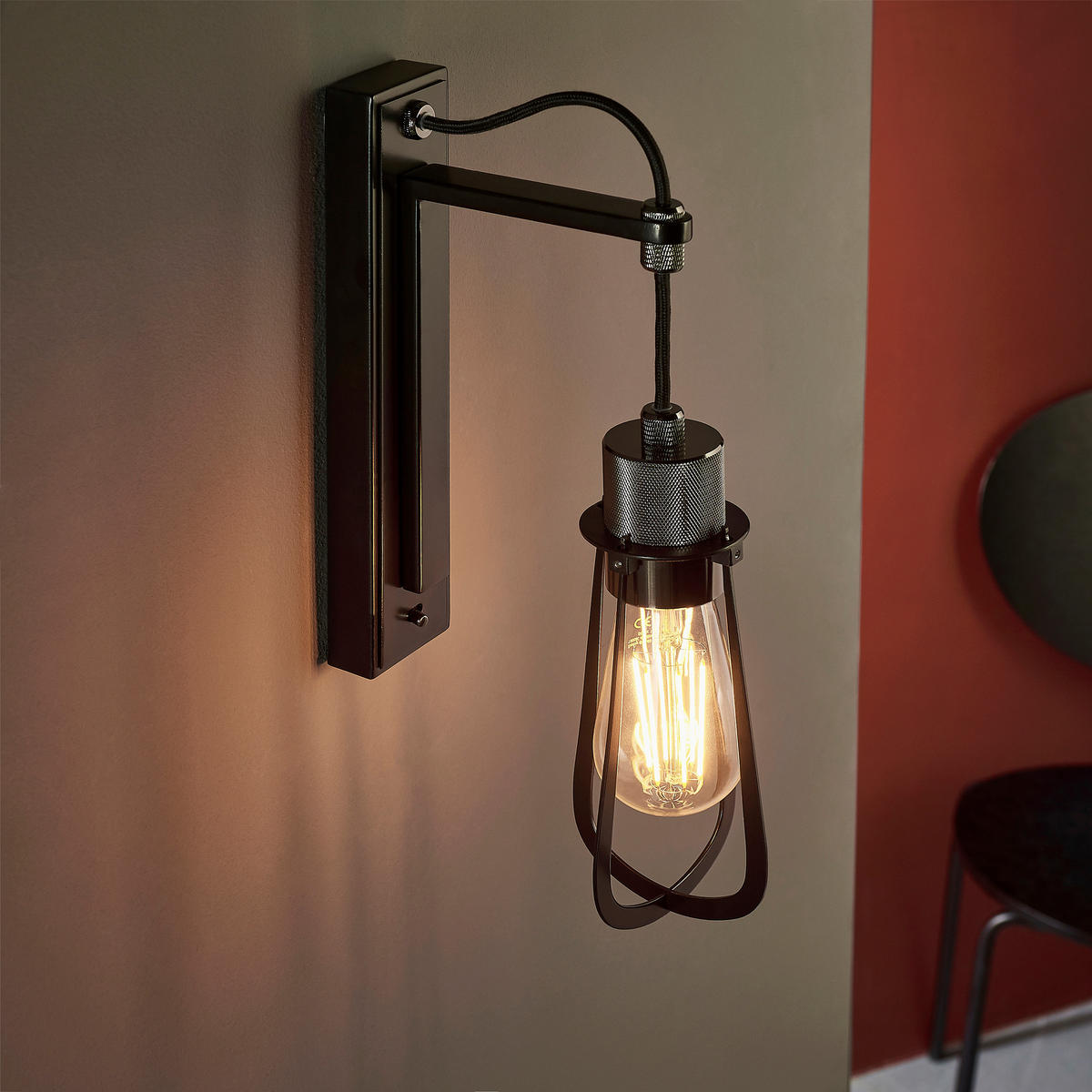WANDLEUCHTE 10/20/38,6 cm   - Bronzefarben, KONVENTIONELL, Metall (10/20/38,6cm) - ENDON