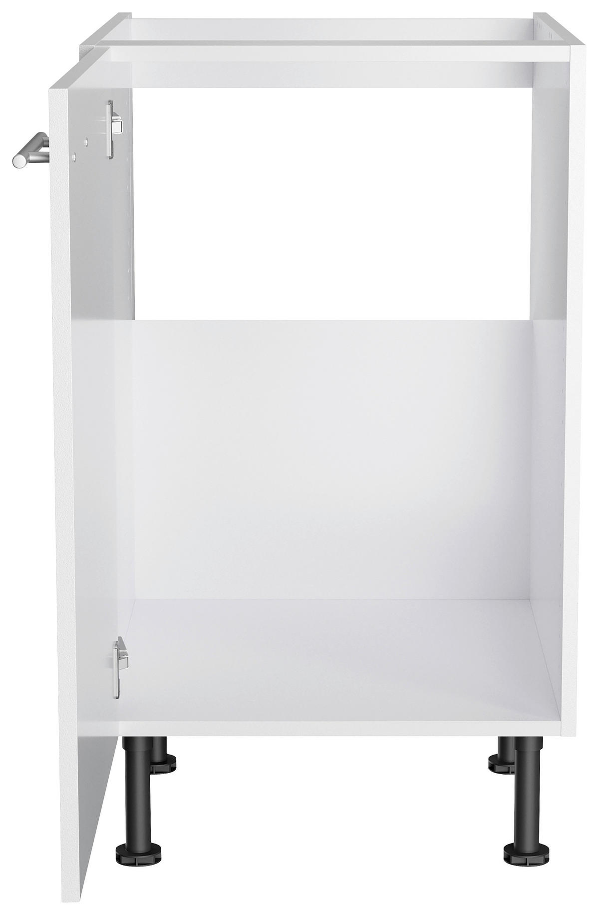 KÜCHENBLOCK 270 cm   in Weiß  - Edelstahlfarben/Anthrazit, Basics, Holzwerkstoff/Metall (270cm) - Optifit