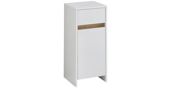 UNTERSCHRANK 32,4/73,8/32,2 cm - Eichefarben/Weiß, KONVENTIONELL, Holzwerkstoff (32,4/73,8/32,2cm) - Xora