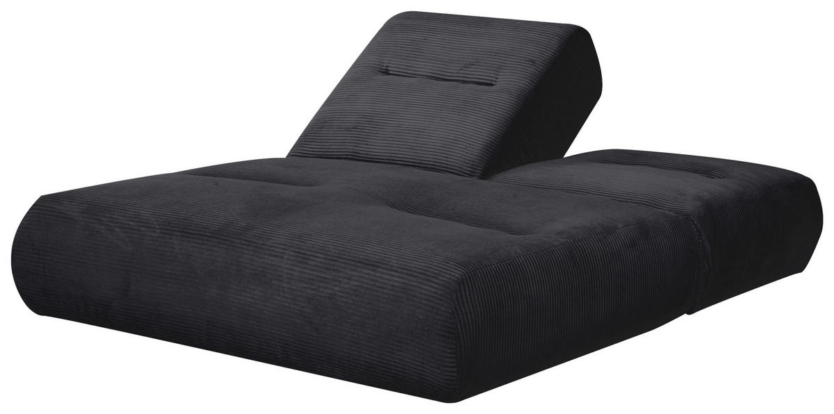 SCHLAFSOFA in Cord Schwarz  - Schwarz, Design, Textil (159/88/160cm) - Livetastic
