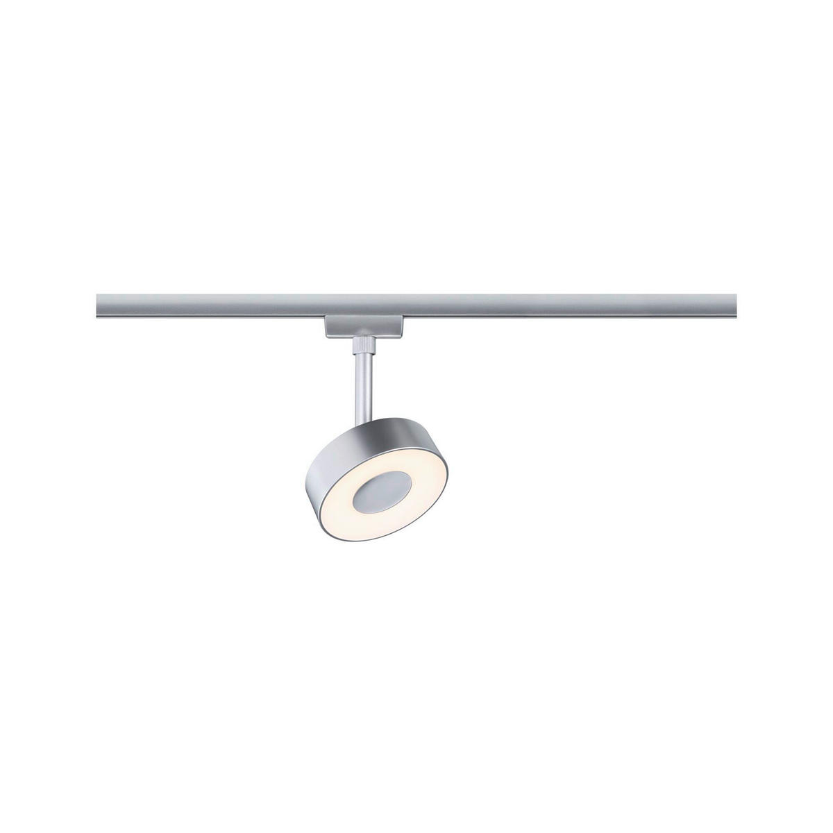 SCHIENENSYSTEM-STRAHLER 9,8/15,4/5,0 cm   - Chromfarben, Basics, Kunststoff/Metall (9,8/15,4/5,0cm) - Paulmann