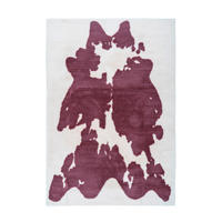 HOCHFLORTEPPICH 120/160 cm Rabbit Animal Lilac / Weiß Lila, Weiß  - Lila/Weiß, KONVENTIONELL, Textil (120/160cm)