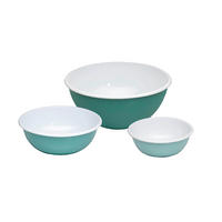 SCHÜSSELSET Nature Green 3-teilig  - Grün, Basics, Metall (38/28,5/28cm) - Riess