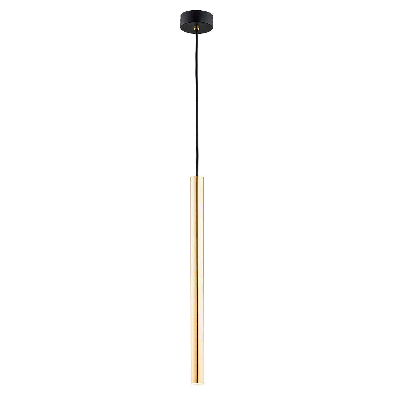 HÄNGELEUCHTE 133,5/8/8 cm  - Goldfarben/Schwarz, Design, Metall (133,5/8/8cm)