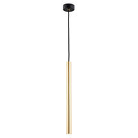 HÄNGELEUCHTE 133,5/8/8 cm  - Goldfarben/Schwarz, Design, Metall (133,5/8/8cm)