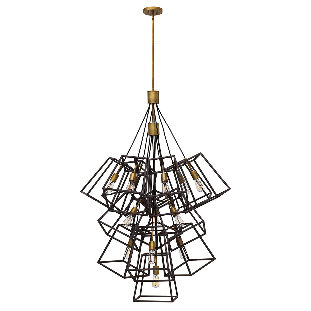 KRONLEUCHTER 85/146.4 cm    - Bronzefarben, Lifestyle, Metall (85/146.4cm) - Elstead Lighting