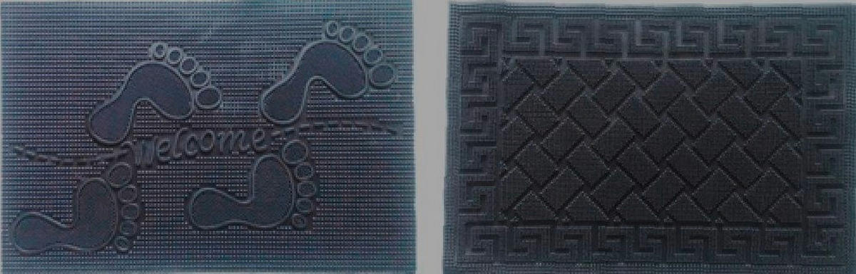 OTIRAČ ZA OBUĆU 40/60 cm   - crna, Osnovno, plastika (40/60cm)