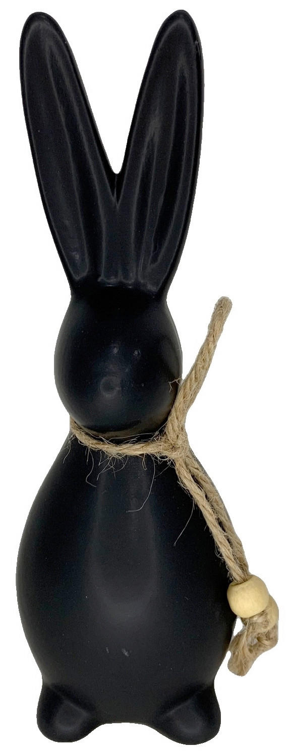 DEKOHASE - Schwarz, LIFESTYLE, Keramik/Textil (6,4/18,2cm)