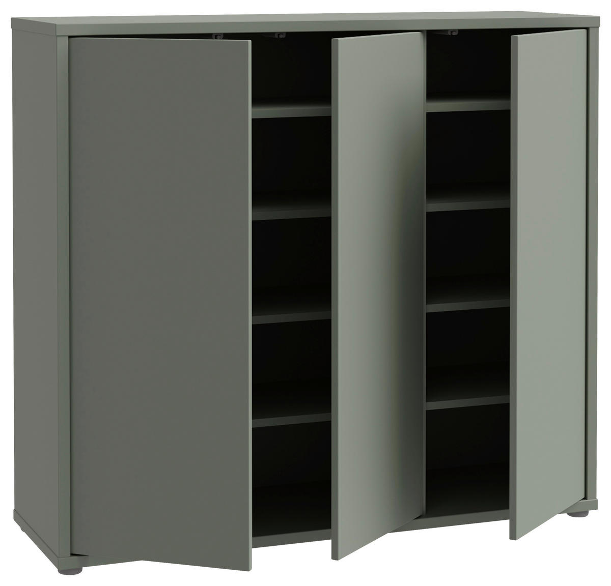 SCHUHSCHRANK Alice Springs  in 109,2/99,1/34,9 cm  - Salbeigrün/Grau, MODERN, Holzwerkstoff/Kunststoff (109,2/99,1/34,9cm) - Xora