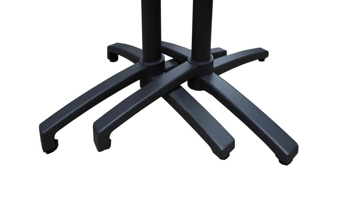 GARTENSET Aluminium  - Anthrazit/Schwarz, Basics, Metall (55/88/63cm) - Gardenson