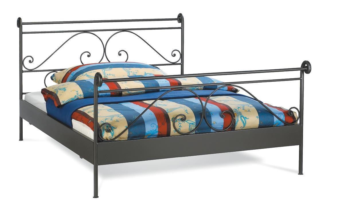 METALLBETT 160/200 cm in Schwarz - Schwarz, LIFESTYLE, Metall (160/200cm) - Hasena