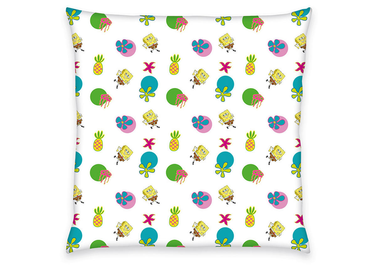 JUGENDBETTWÄSCHE SPONGEBOB Renforcé 135/200 cm  - Gelb/Rosa, Basics, Textil (135/200cm) - Herding
