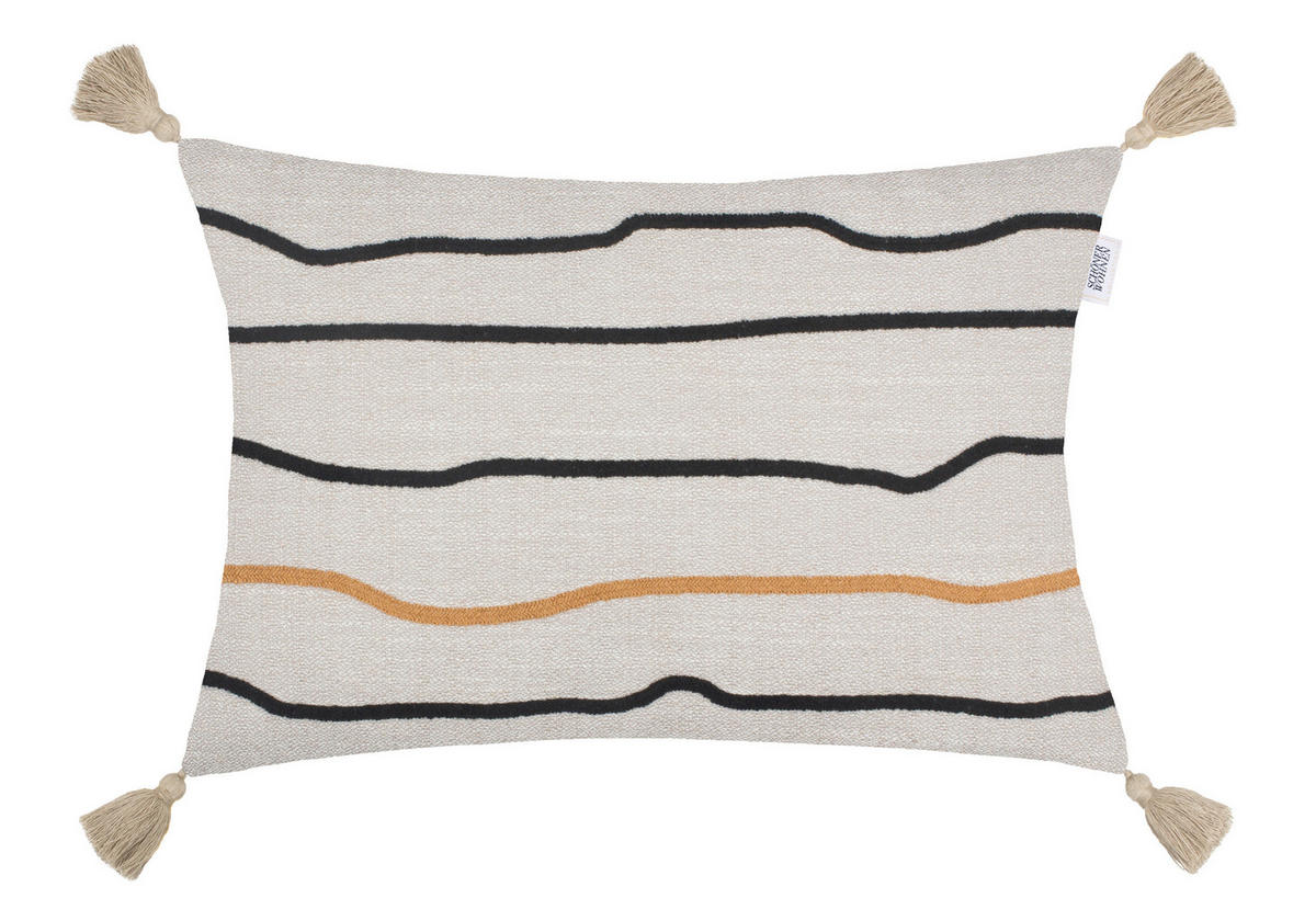 KISSENHÜLLE SW-BOHO 38/58 cm  - Sandfarben/Greige, Basics, Textil (38/58cm) - Schöner Wohnen