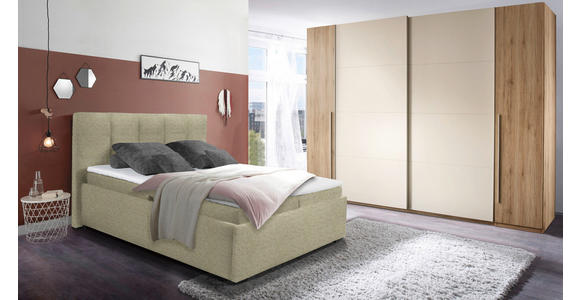 POLSTERBETT Matratze, Bettkasten, Topper Hellgrün 180/200 cm - Graphitfarben/Schwarz, KONVENTIONELL, Kunststoff/Textil (180/200cm) - Esposa