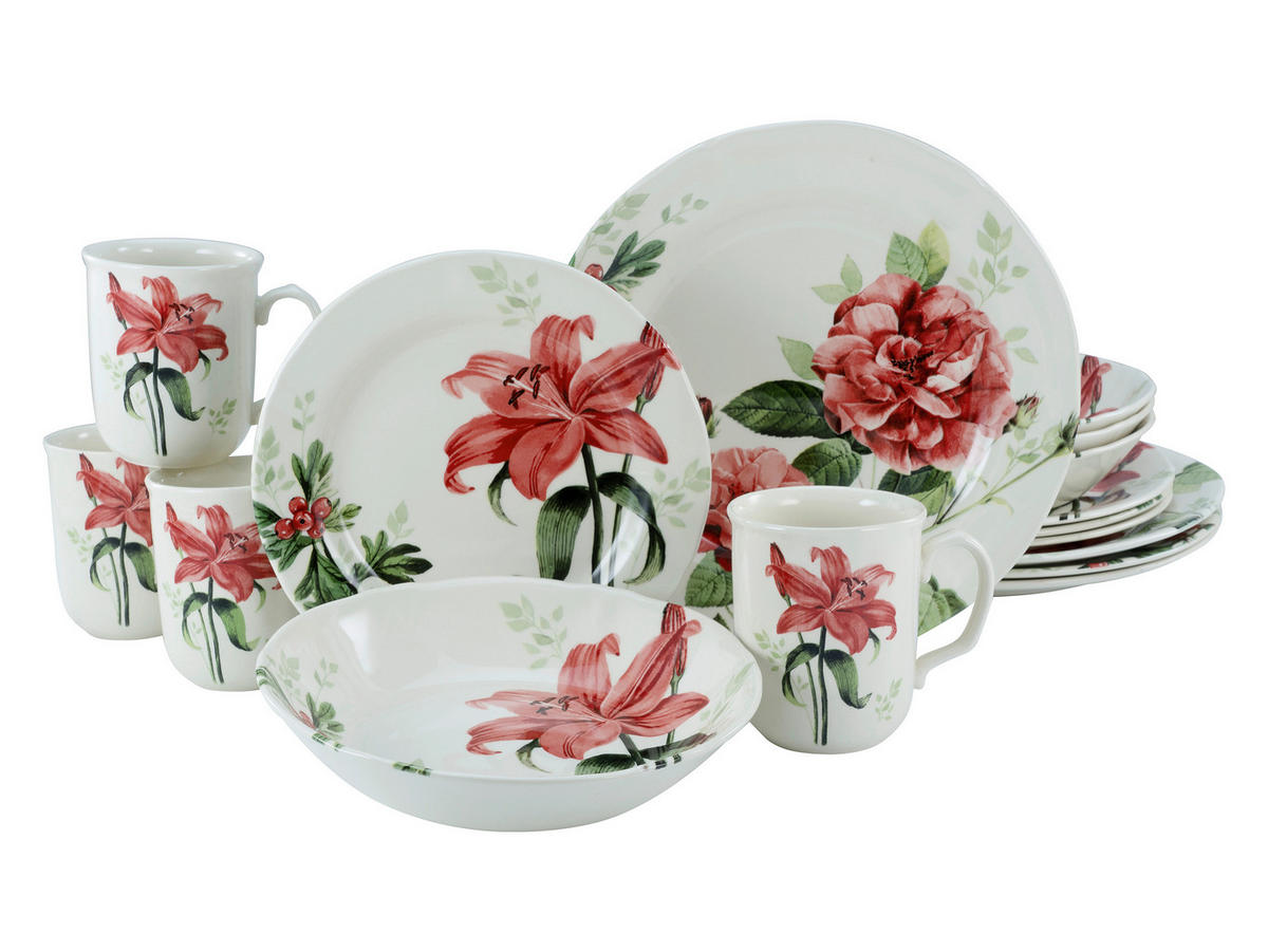 KOMBISERVICE 16-teilig  - Multicolor, Keramik - Creatable