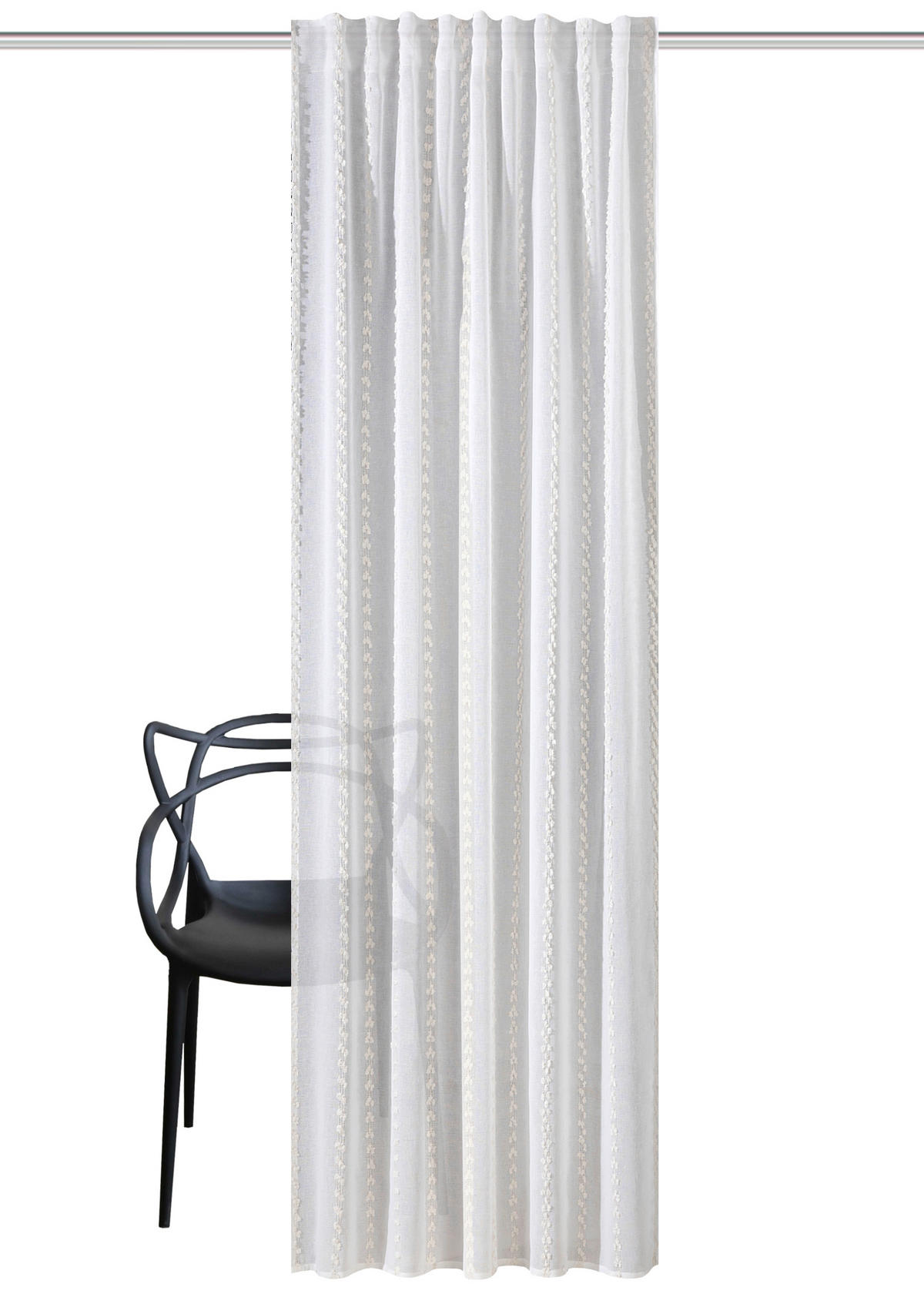FERTIGVORHANG  halbtransparent   135/245 cm  - Naturfarben, Basics, Textil (135/245cm)