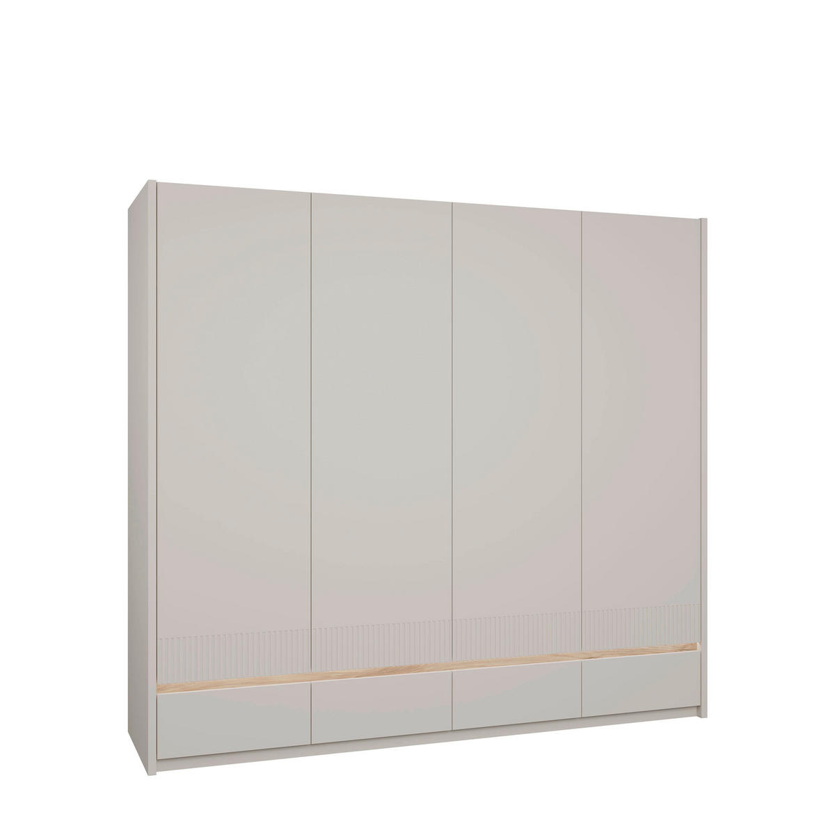OMARA S KLASIČNIMI VRATI, barve hrasta, peščene barve  - barve hrasta/peščene barve, Trend, umetna masa/leseni material (224,7/204,3/59,4cm) - Hom`in