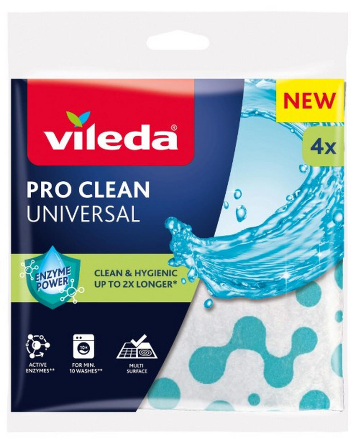 VILEDA PRO CLEAN ALLDUK 4-PACK - multicolor, Basics, plast - Best Price