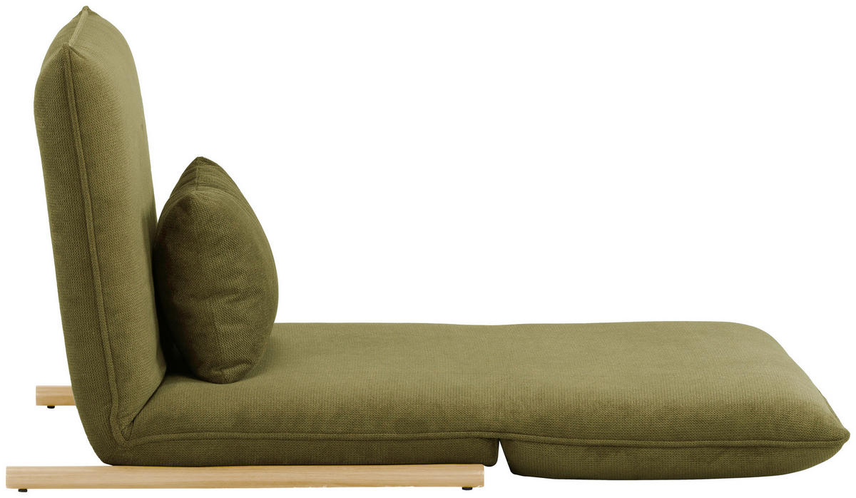 SESSEL in Samt Grün, Nussbaumfarben  - Nussbaumfarben/Grün, Design, Textil/Metall (93/97/80cm) - MID.YOU