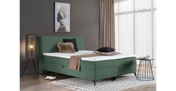 BOXBETT 180/200 cm in Grün - Schwarz/Grün, Design, Holz/Holzwerkstoff (180/200cm) - Xora