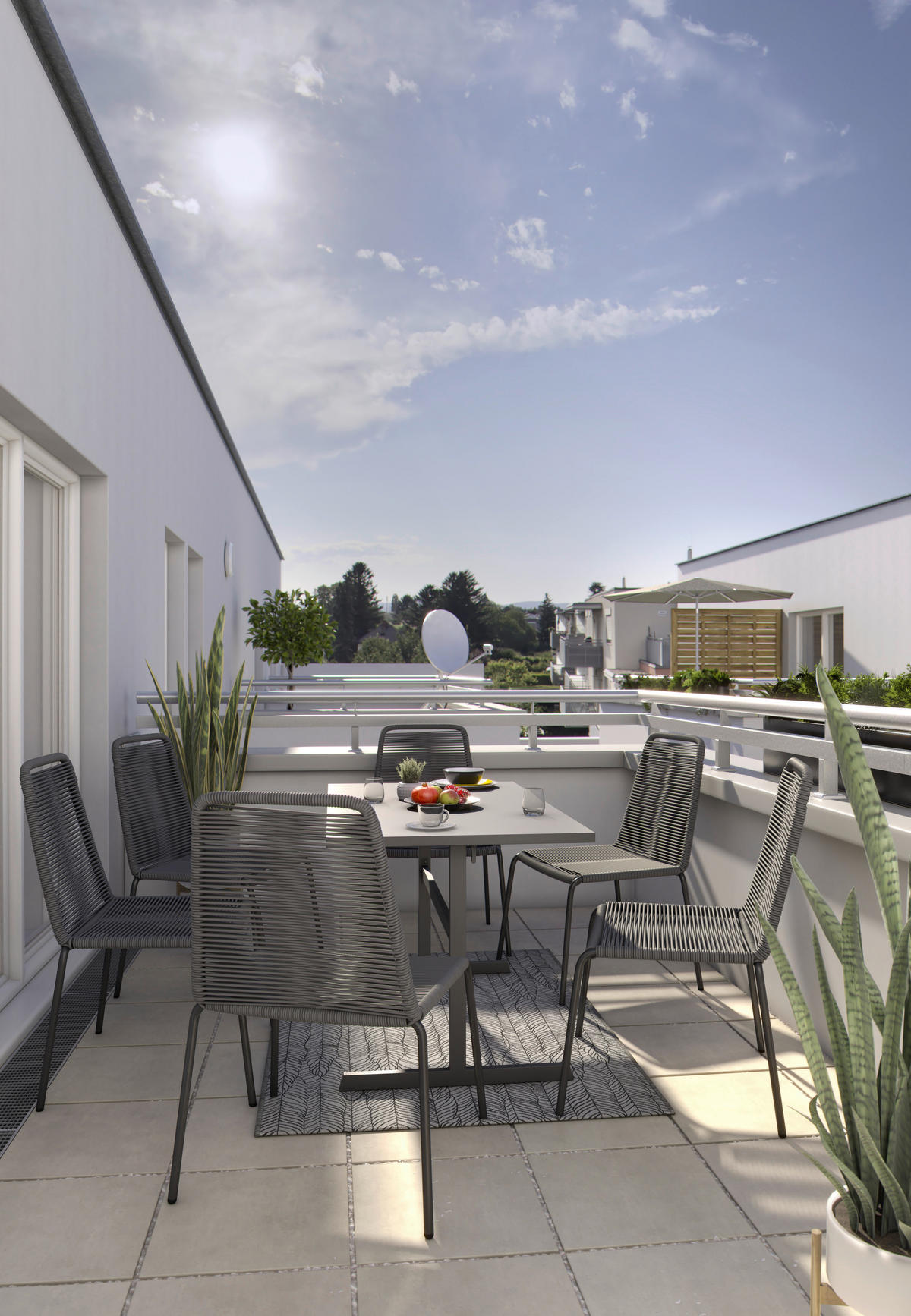 Scaun De Grădină in metal, plastic gri  - negru/gri, Lifestyle, plastic/metal (61/84,5/57,5cm) - Ambia Garden